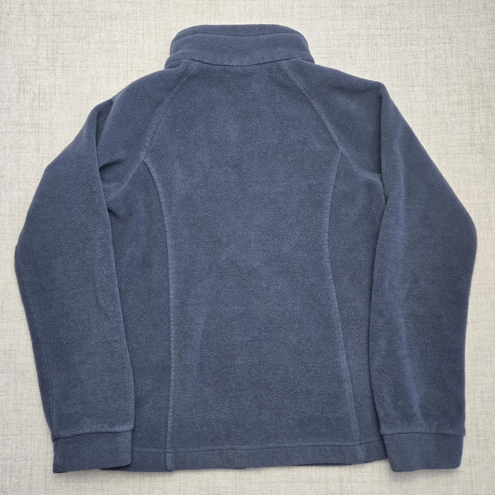 Columbia Fleece Jacket - Navy Blue w/ Hot Pink Zip (Youth M 10/12)